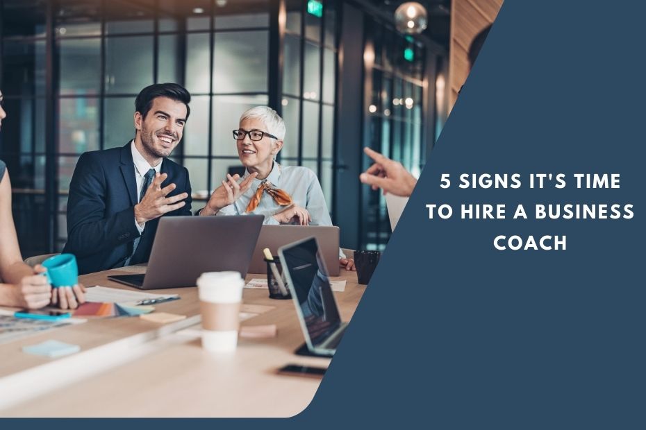 Business coach guiding a business owner during a strategy session