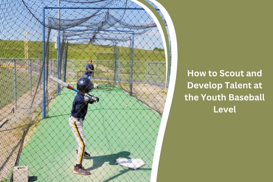 Youth baseball coach evaluating young players during field practice